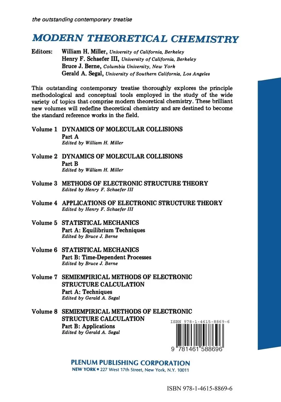 Rückseite: 9781461588696 | Dynamics of Molecular Collisions | Part A | W. Miller | Taschenbuch