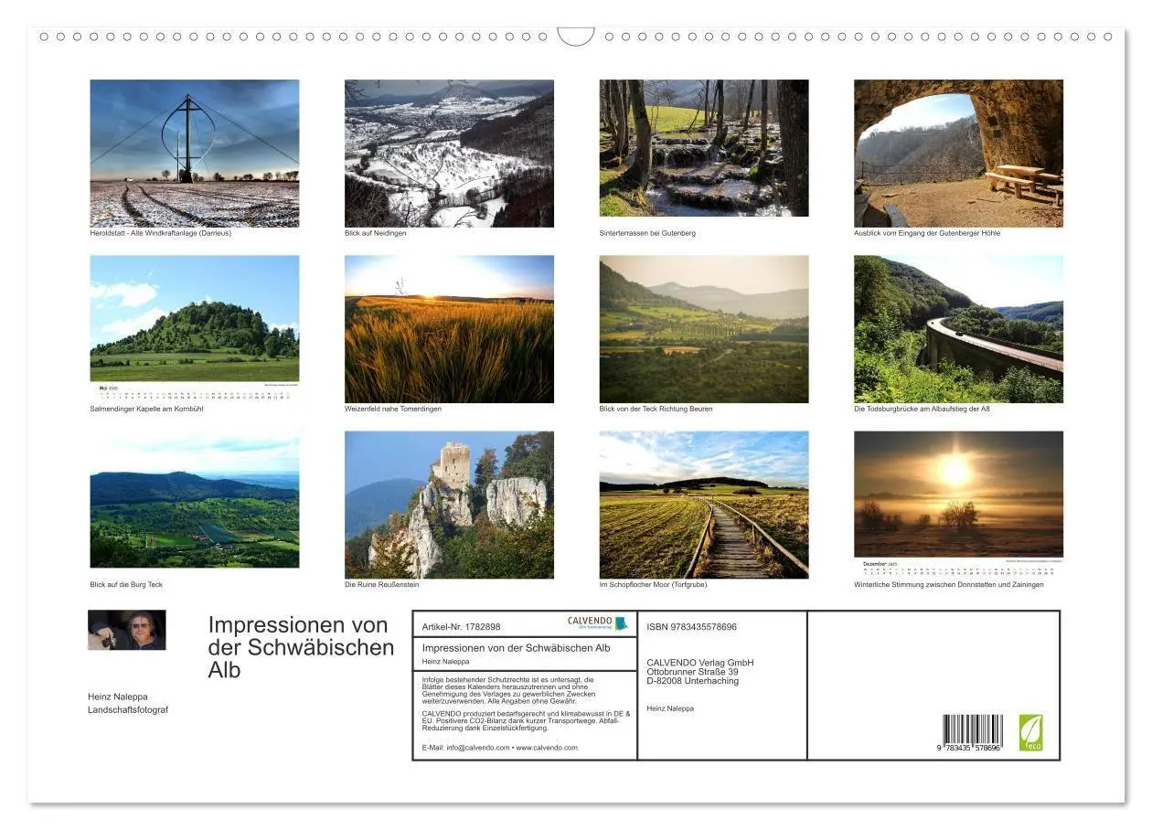 Bild: 9783435578696 | Impressionen von der Schwäbischen Alb (Wandkalender 2025 DIN A2...