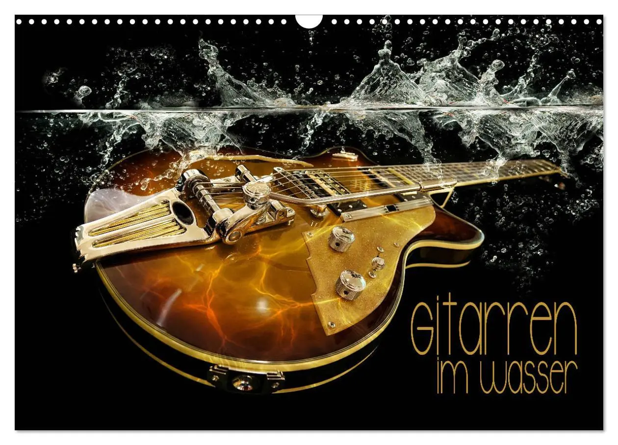 Cover: 9783457668696 | Gitarren im Wasser (Wandkalender 2026 DIN A3 quer), CALVENDO...