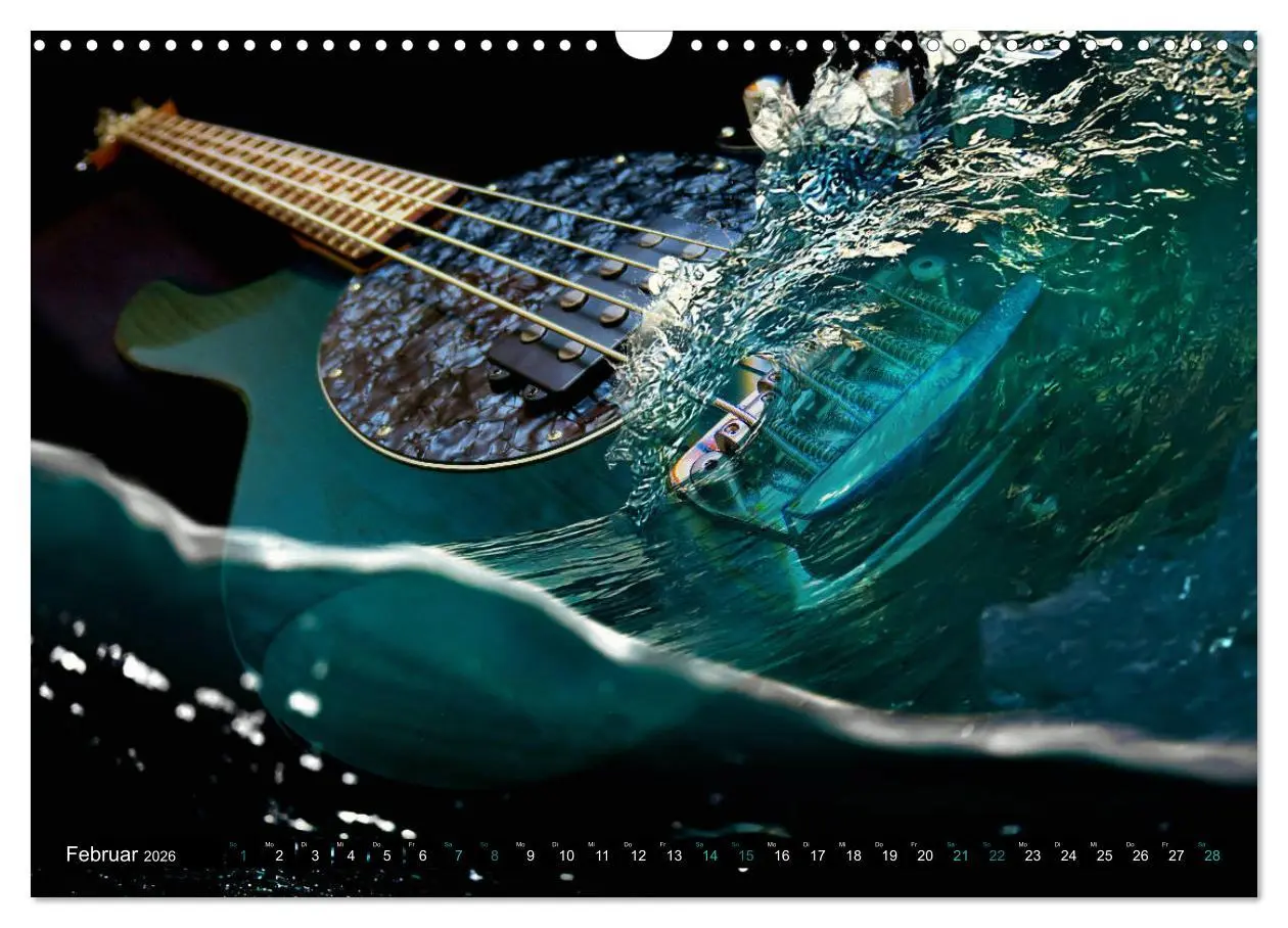 Bild: 9783457668696 | Gitarren im Wasser (Wandkalender 2026 DIN A3 quer), CALVENDO...