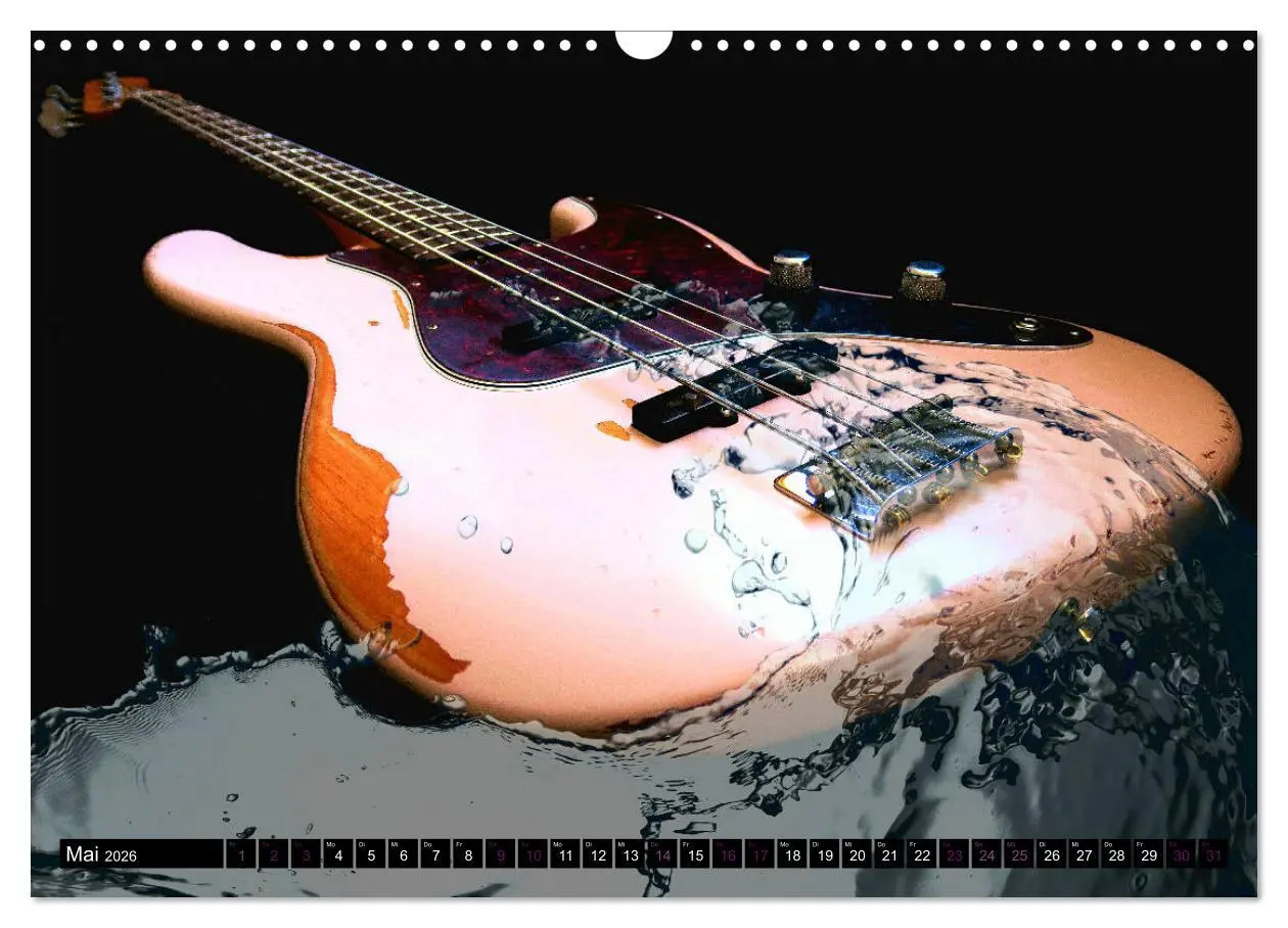 Bild: 9783457668696 | Gitarren im Wasser (Wandkalender 2026 DIN A3 quer), CALVENDO...