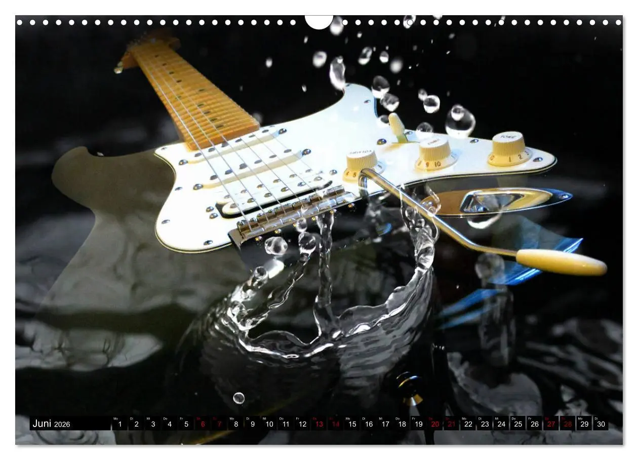 Bild: 9783457668696 | Gitarren im Wasser (Wandkalender 2026 DIN A3 quer), CALVENDO...