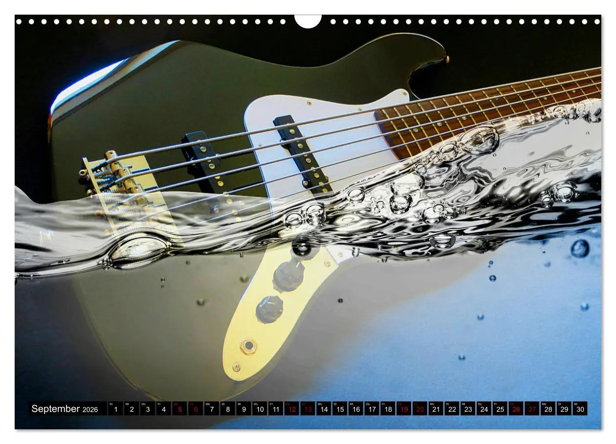 Bild: 9783457668696 | Gitarren im Wasser (Wandkalender 2026 DIN A3 quer), CALVENDO...