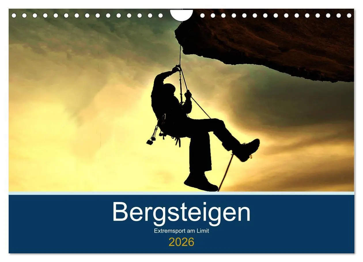 Cover: 9783457808696 | Bergsteigen - Extremsport am Limit (Wandkalender 2026 DIN A4 quer),...