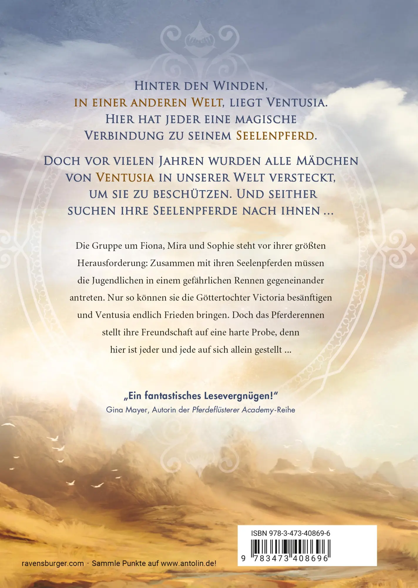 Rückseite: 9783473408696 | Die Seelenpferde von Ventusia, Band 4 - Himmelskind | Jennifer Benkau