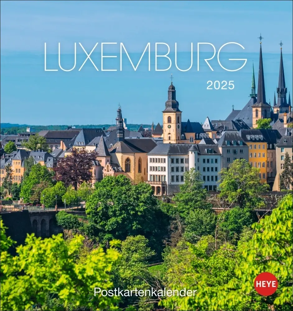 Cover: 9783756408696 | Luxemburg Postkartenkalender 2025 | Kalender | Spiralbindung | Deutsch
