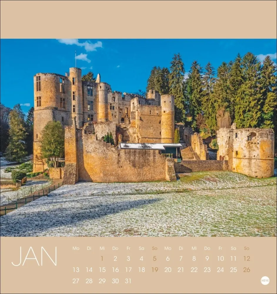 Bild: 9783756408696 | Luxemburg Postkartenkalender 2025 | Kalender | Spiralbindung | Deutsch