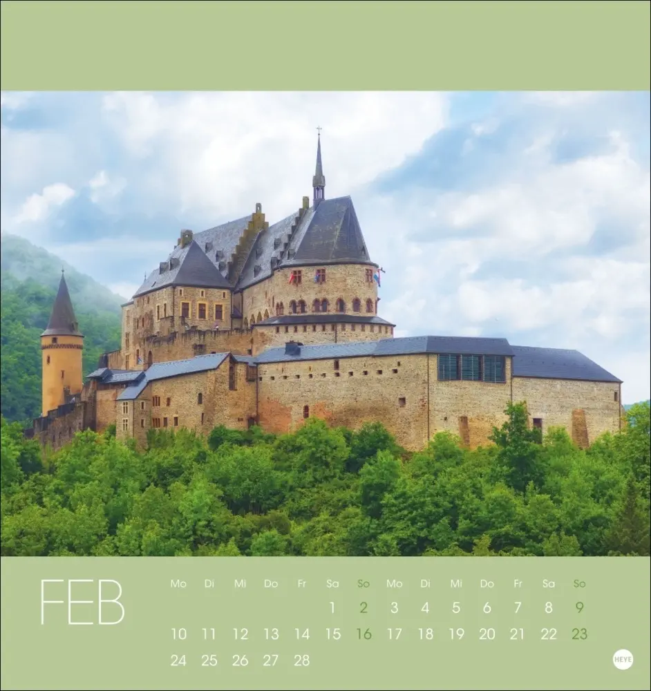 Bild: 9783756408696 | Luxemburg Postkartenkalender 2025 | Kalender | Spiralbindung | Deutsch