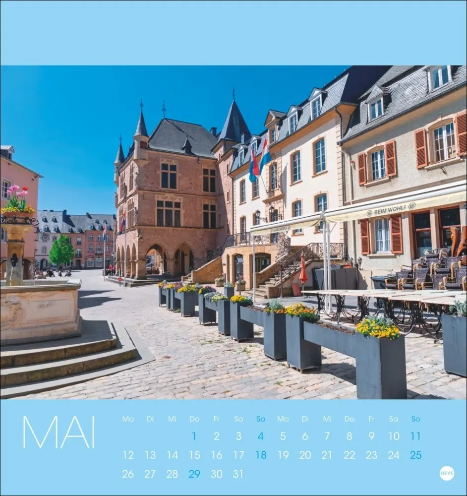 Bild: 9783756408696 | Luxemburg Postkartenkalender 2025 | Kalender | Spiralbindung | Deutsch