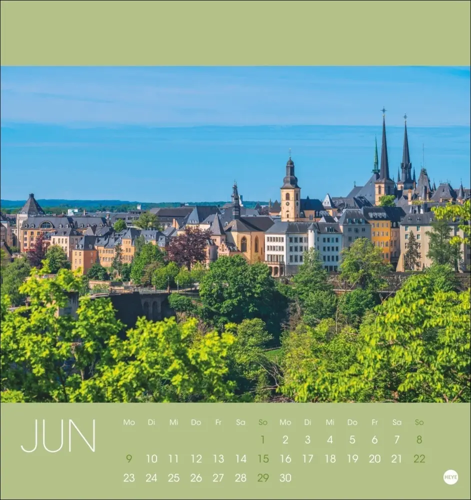 Bild: 9783756408696 | Luxemburg Postkartenkalender 2025 | Kalender | Spiralbindung | Deutsch