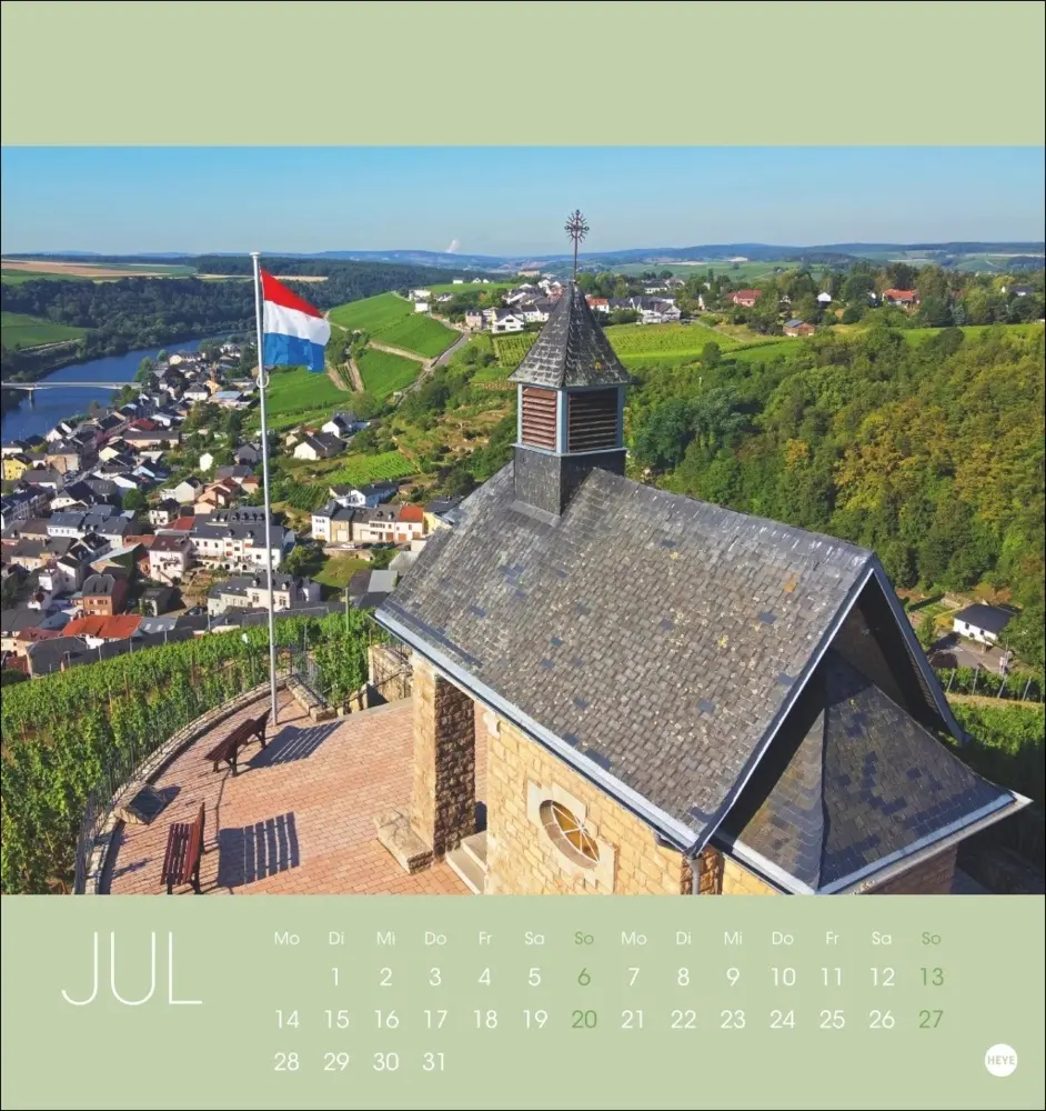 Bild: 9783756408696 | Luxemburg Postkartenkalender 2025 | Kalender | Spiralbindung | Deutsch