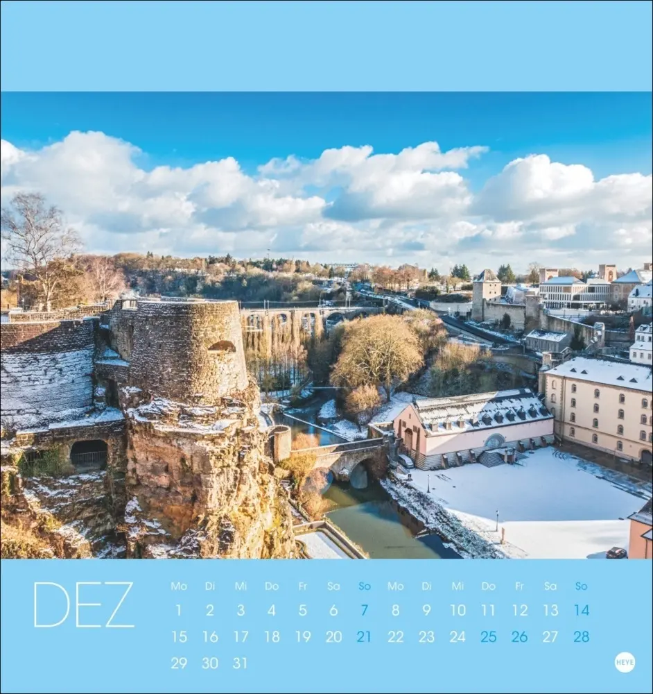 Bild: 9783756408696 | Luxemburg Postkartenkalender 2025 | Kalender | Spiralbindung | Deutsch