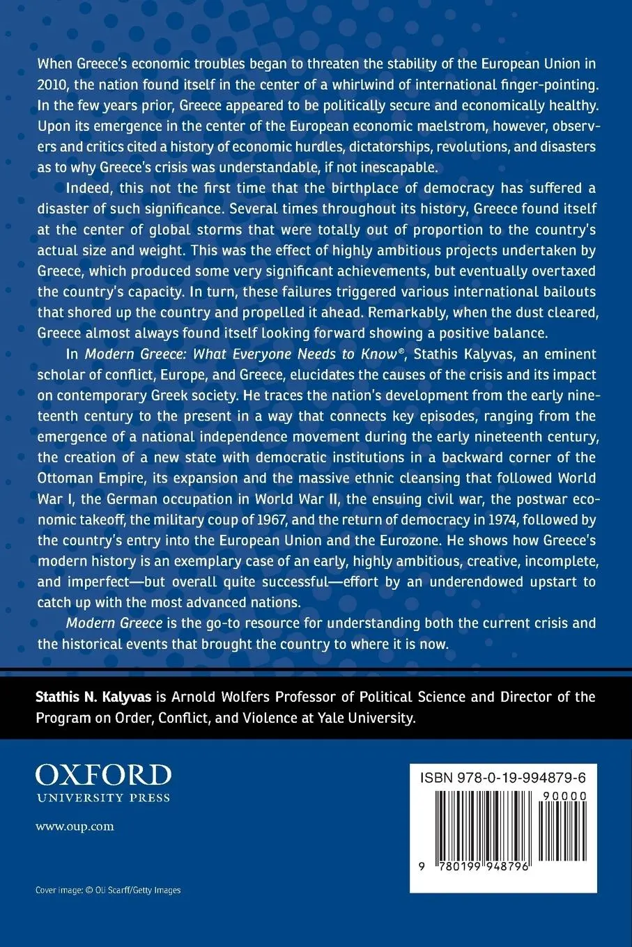 Rückseite: 9780199948796 | Modern Greece | What Everyone Needs to Know(r) | Stathis Kalyvas