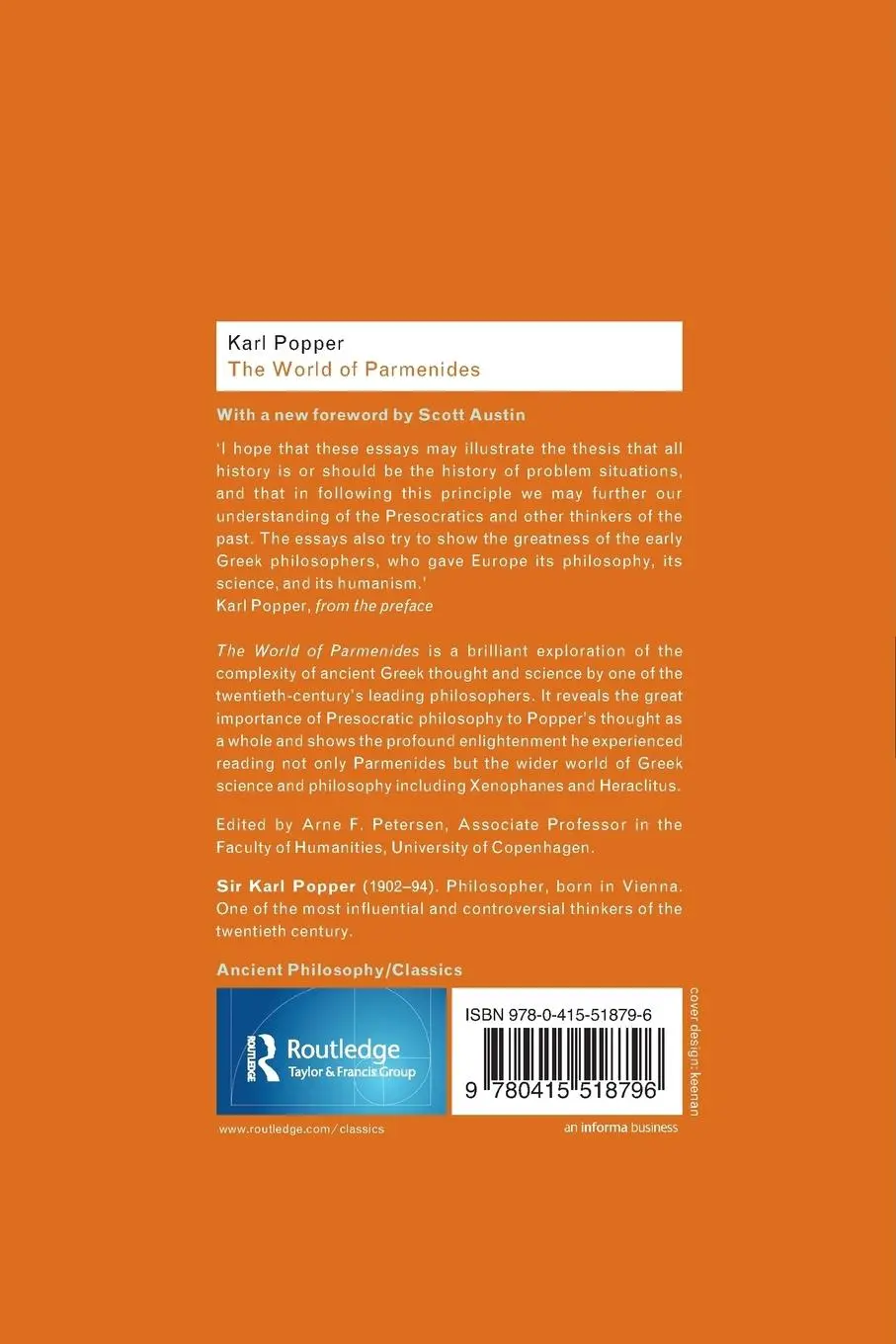 Rückseite: 9780415518796 | The World of Parmenides | Essays on the Presocratic Enlightenment