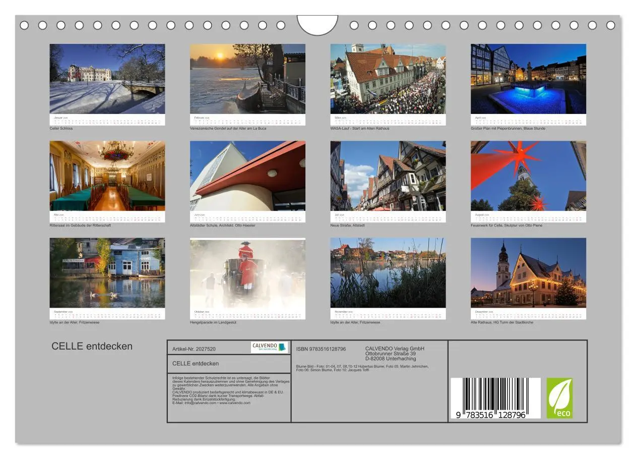 Bild: 9783516128796 | CELLE entdecken (Wandkalender 2026 DIN A4 quer), CALVENDO...