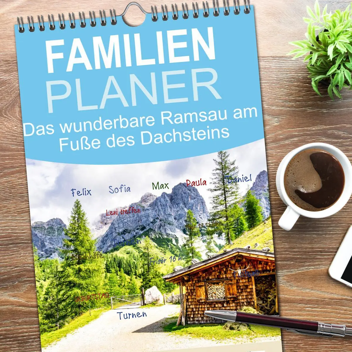 Bild: 9783516508796 | Familienplaner 2026 - Das wunderbare Ramsau am Fuße des Dachsteins...