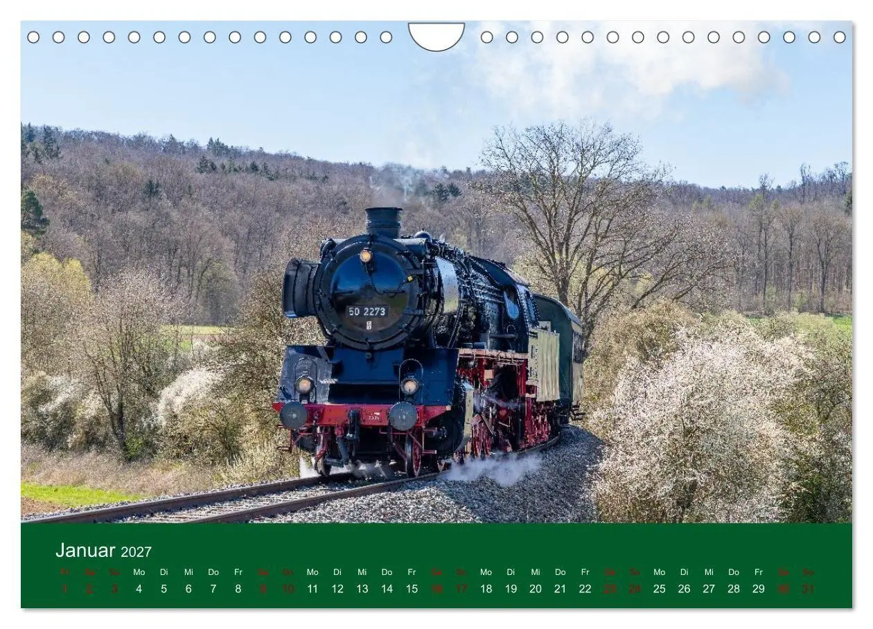 Bild: 9783594278796 | Dampfzeit zwischen Schwarzwald, Alb und Alpen (Wandkalender 2027...