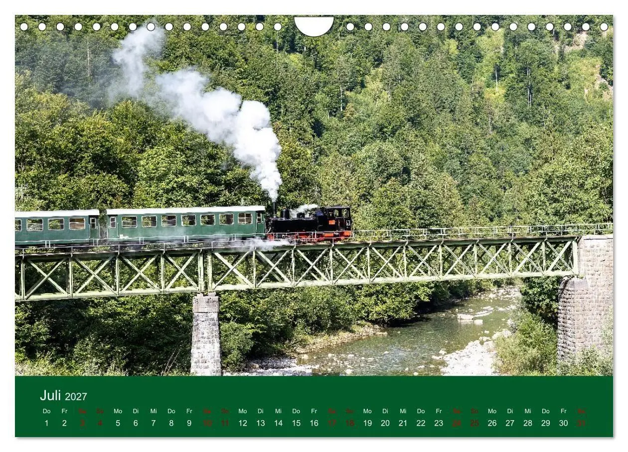 Bild: 9783594278796 | Dampfzeit zwischen Schwarzwald, Alb und Alpen (Wandkalender 2027...