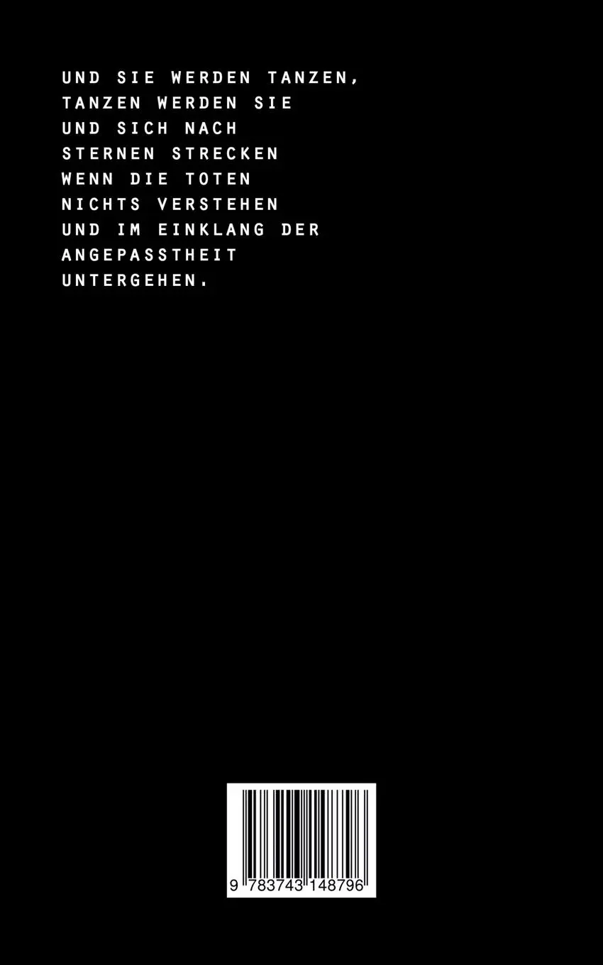 Rückseite: 9783743148796 | Nur diese Worte | Timo Bubek | Taschenbuch | 128 S. | Deutsch | 2017