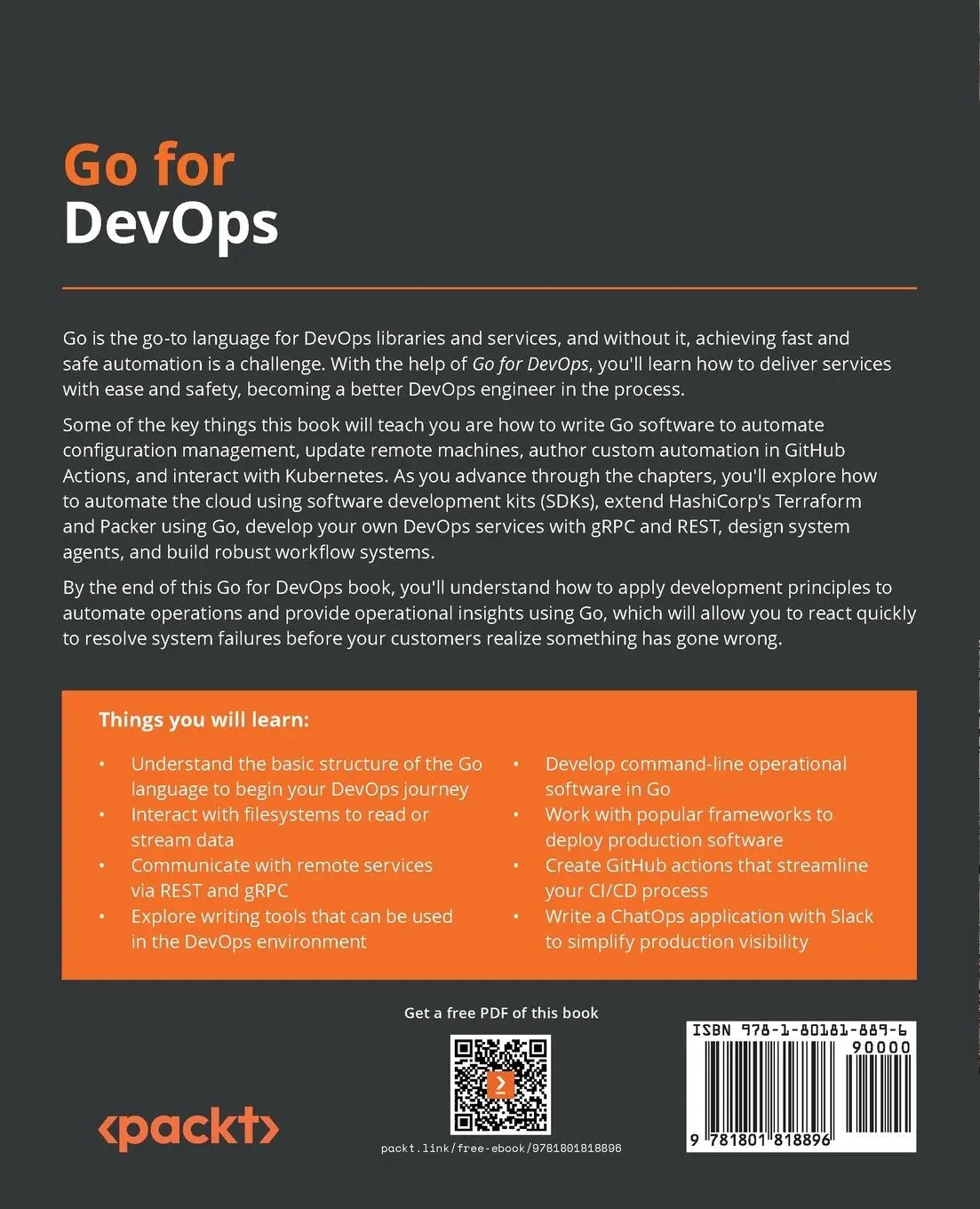 Rückseite: 9781801818896 | Go for DevOps | John Doak (u. a.) | Taschenbuch | Englisch | 2022