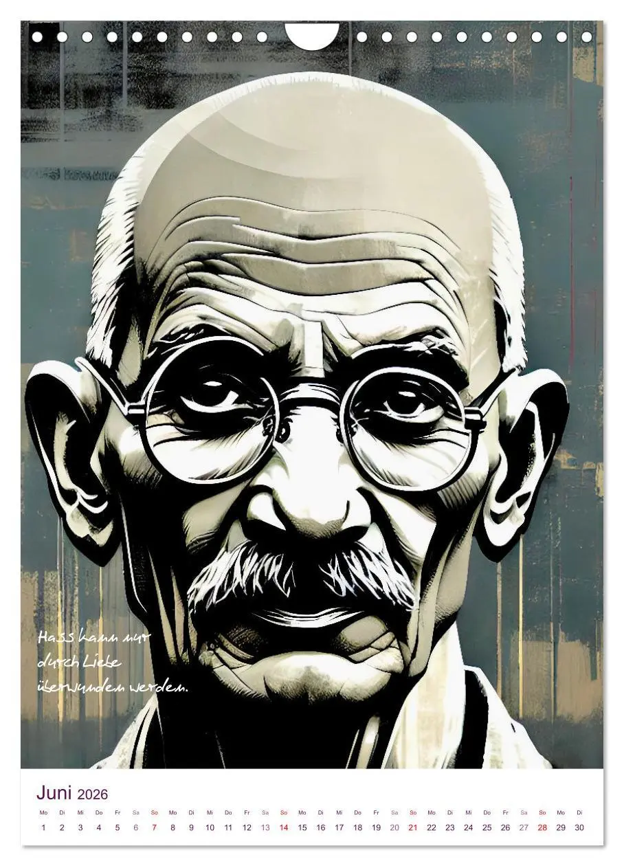 Bild: 9783457268896 | Mahatma Gandhi (Wandkalender 2026 DIN A4 hoch), CALVENDO...