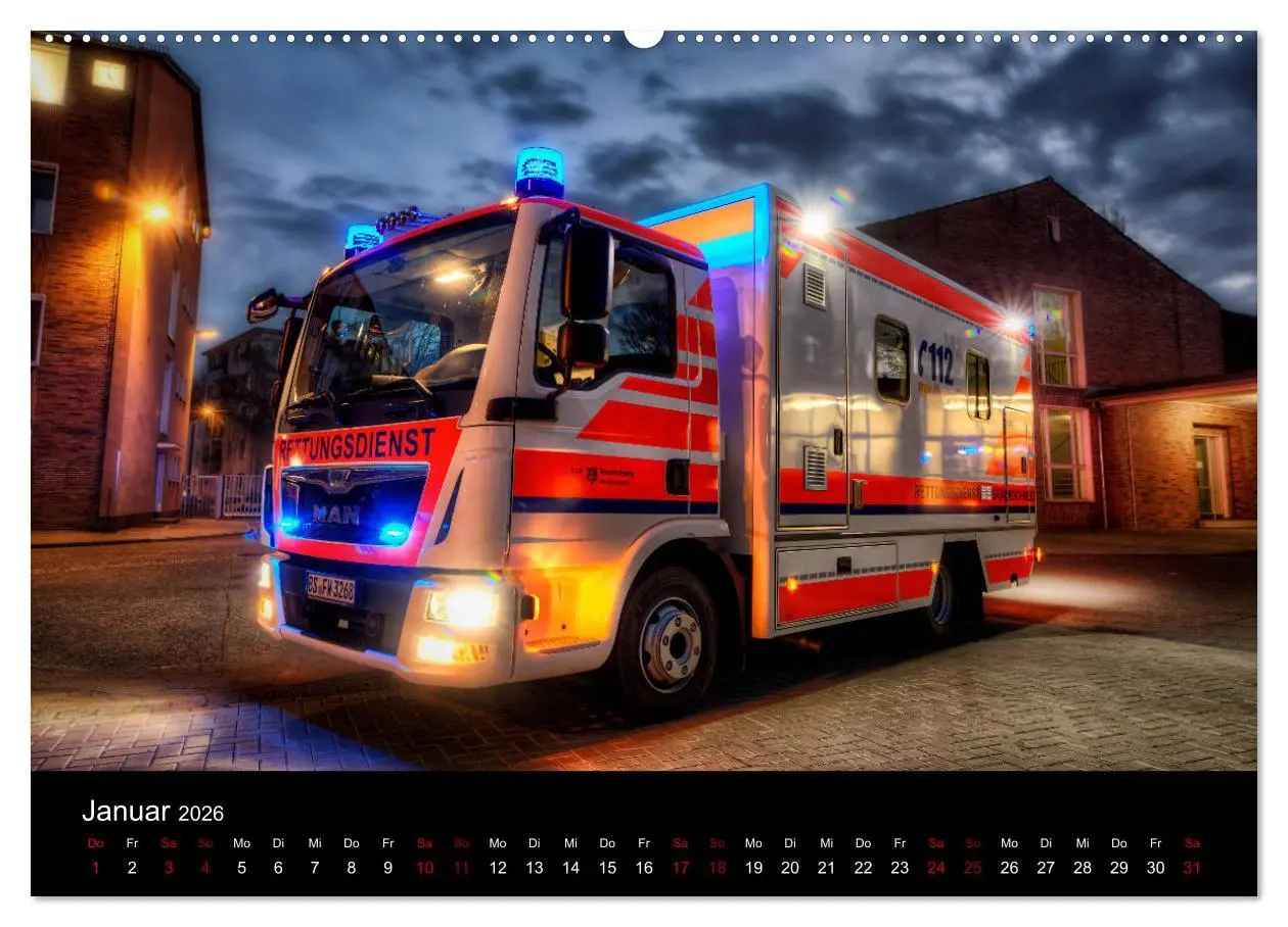 Bild: 9783457888896 | Feuerwehr und Rettungsdienst (Wandkalender 2026 DIN A2 quer),...