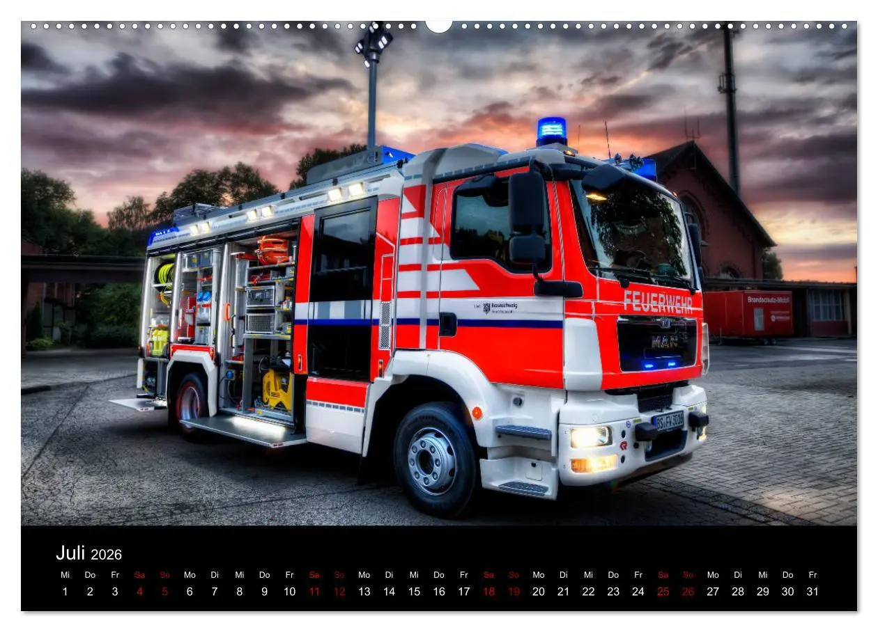 Bild: 9783457888896 | Feuerwehr und Rettungsdienst (Wandkalender 2026 DIN A2 quer),...