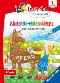 Cover: 9783473488896 | Leserabe Rätselspaß - Zauber-Malrätsel zum Lesenlernen: Pferde (1....