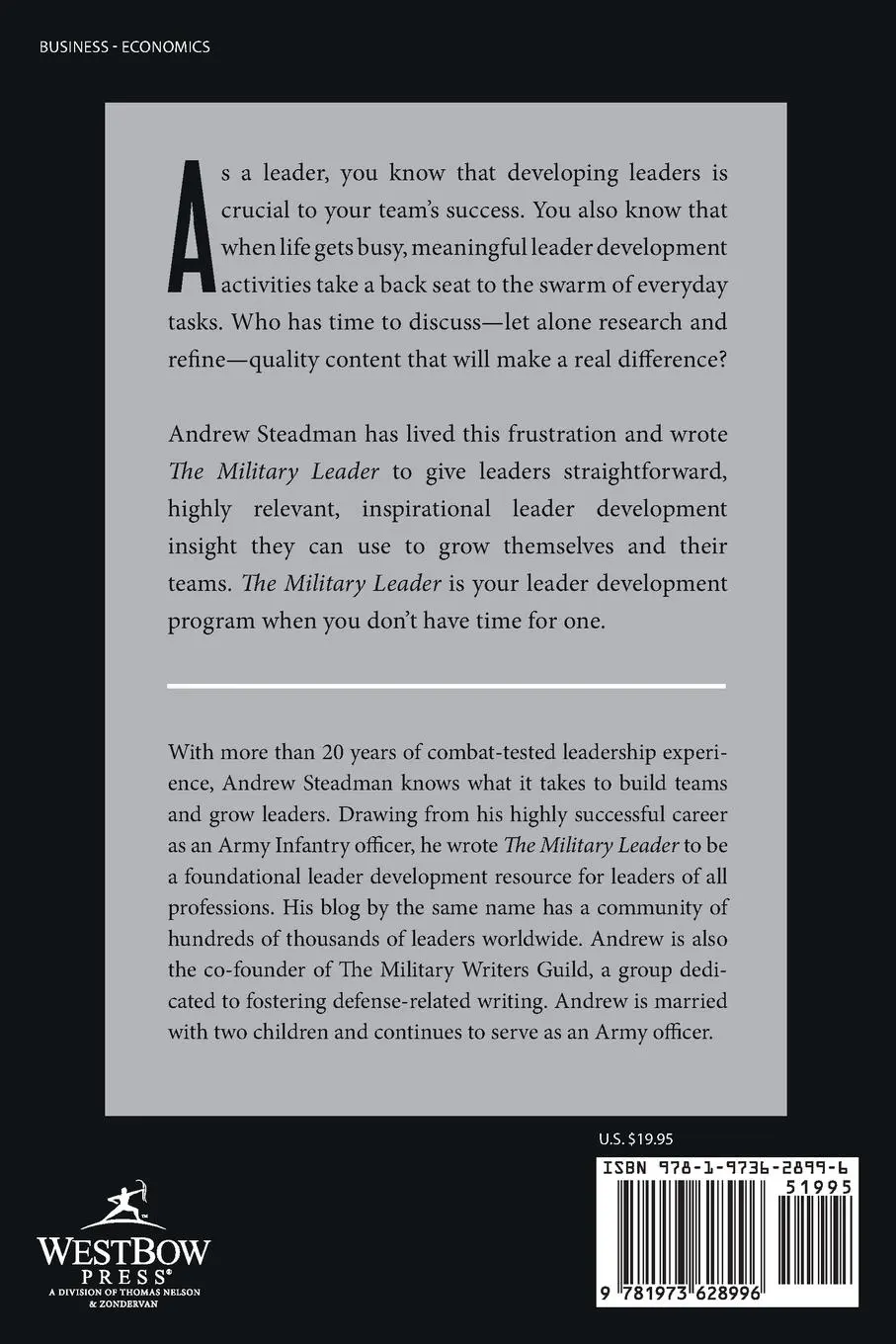 Rückseite: 9781973628996 | The Military Leader | Fundamental Insight for Developing Leaders