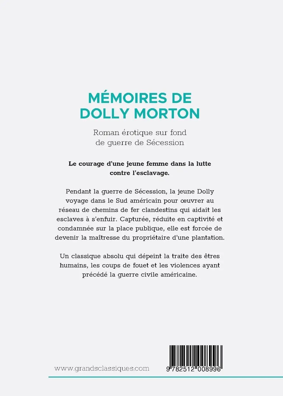 Rückseite: 9782512008996 | Mémoires de Dolly Morton | Jean de Villiot | Taschenbuch | 174 S.