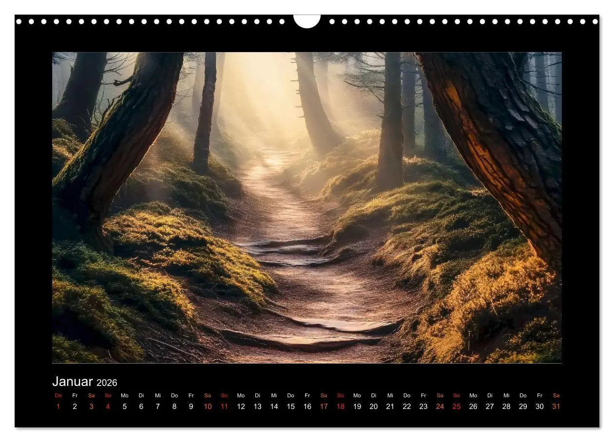Bild: 9783457258996 | Geheimnisvolle Wege (Wandkalender 2026 DIN A3 quer), CALVENDO...