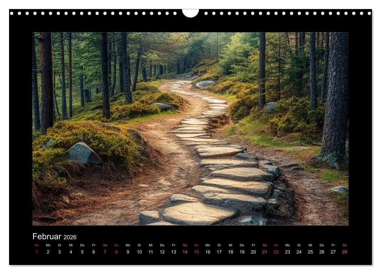 Bild: 9783457258996 | Geheimnisvolle Wege (Wandkalender 2026 DIN A3 quer), CALVENDO...