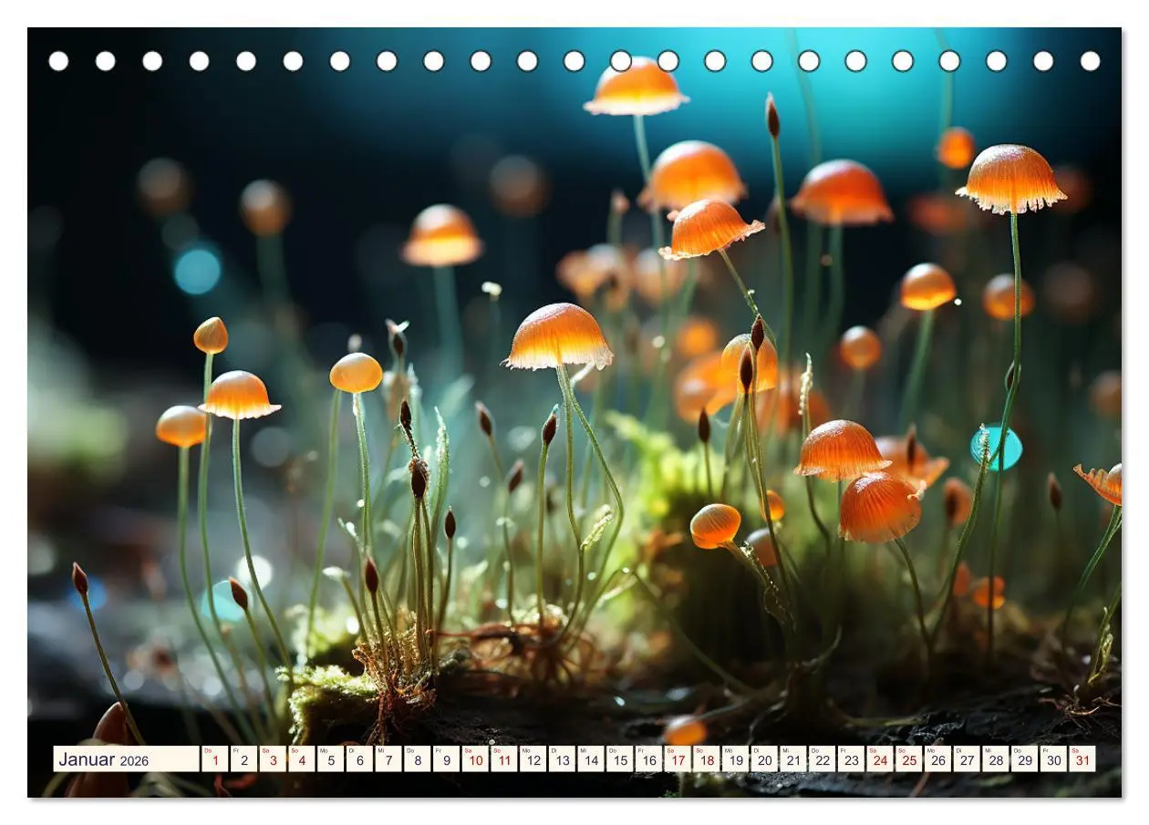 Bild: 9783457498996 | Wunderwelt Mikrokosmos (Tischkalender 2026 DIN A5 quer), CALVENDO...