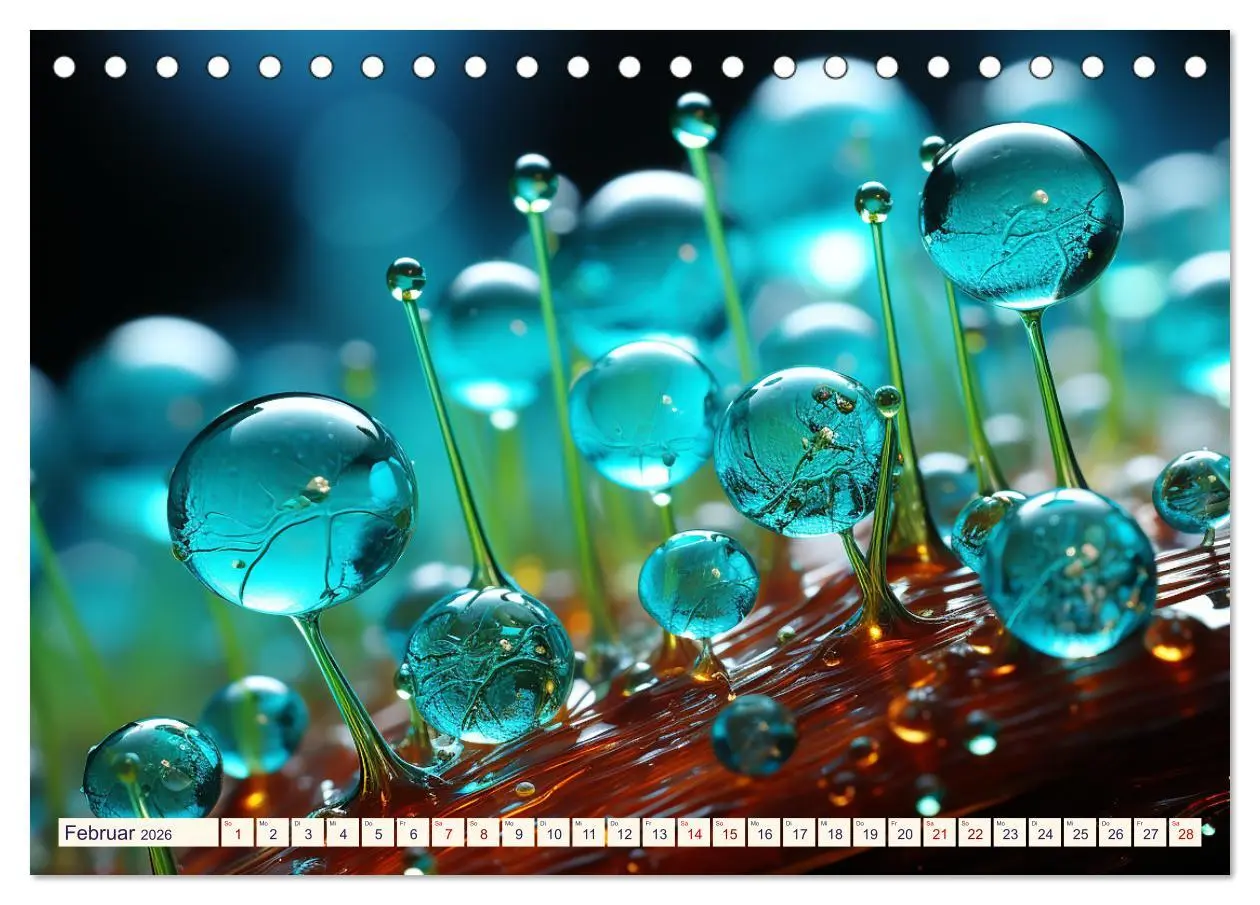 Bild: 9783457498996 | Wunderwelt Mikrokosmos (Tischkalender 2026 DIN A5 quer), CALVENDO...