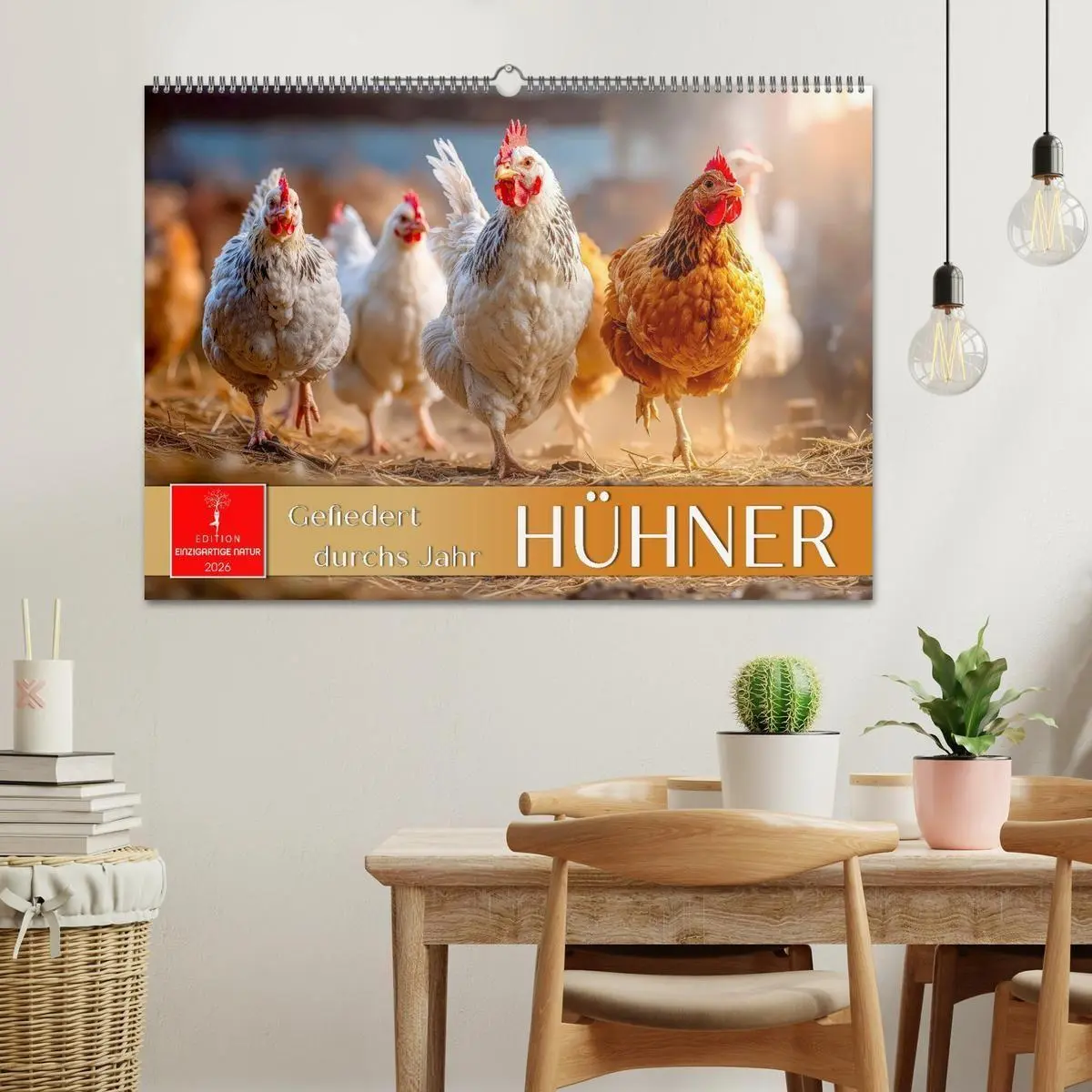 Bild: 9783516658996 | Hühner - gefiedert durchs Jahr (Wandkalender 2026 DIN A2 quer),...