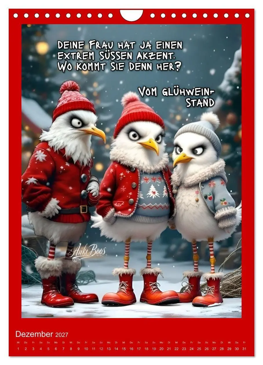 Bild: 9783594258996 | Böse Möwen - Moral ist ein Gerücht (Wandkalender 2027 DIN A4 hoch),...