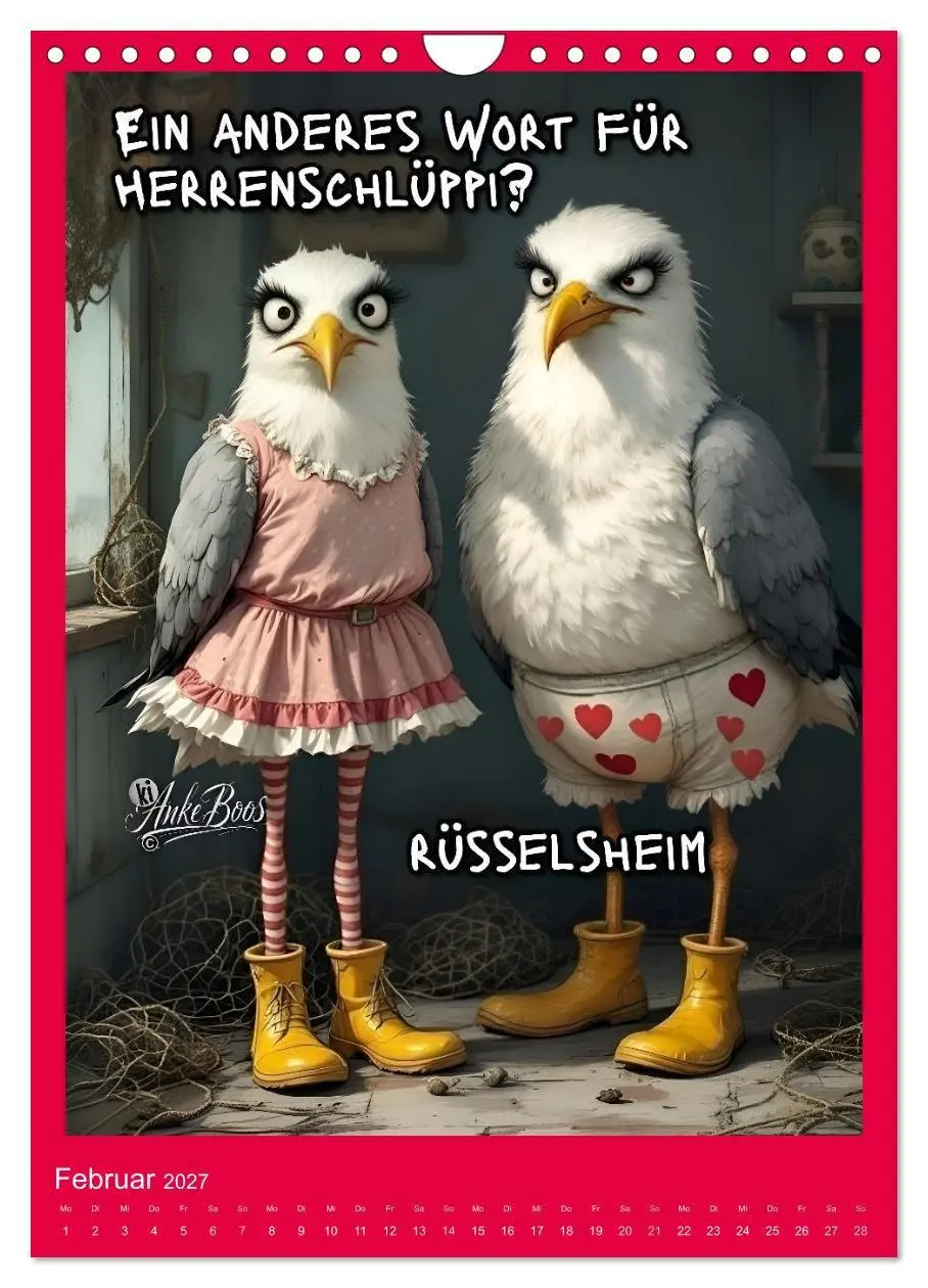 Bild: 9783594258996 | Böse Möwen - Moral ist ein Gerücht (Wandkalender 2027 DIN A4 hoch),...