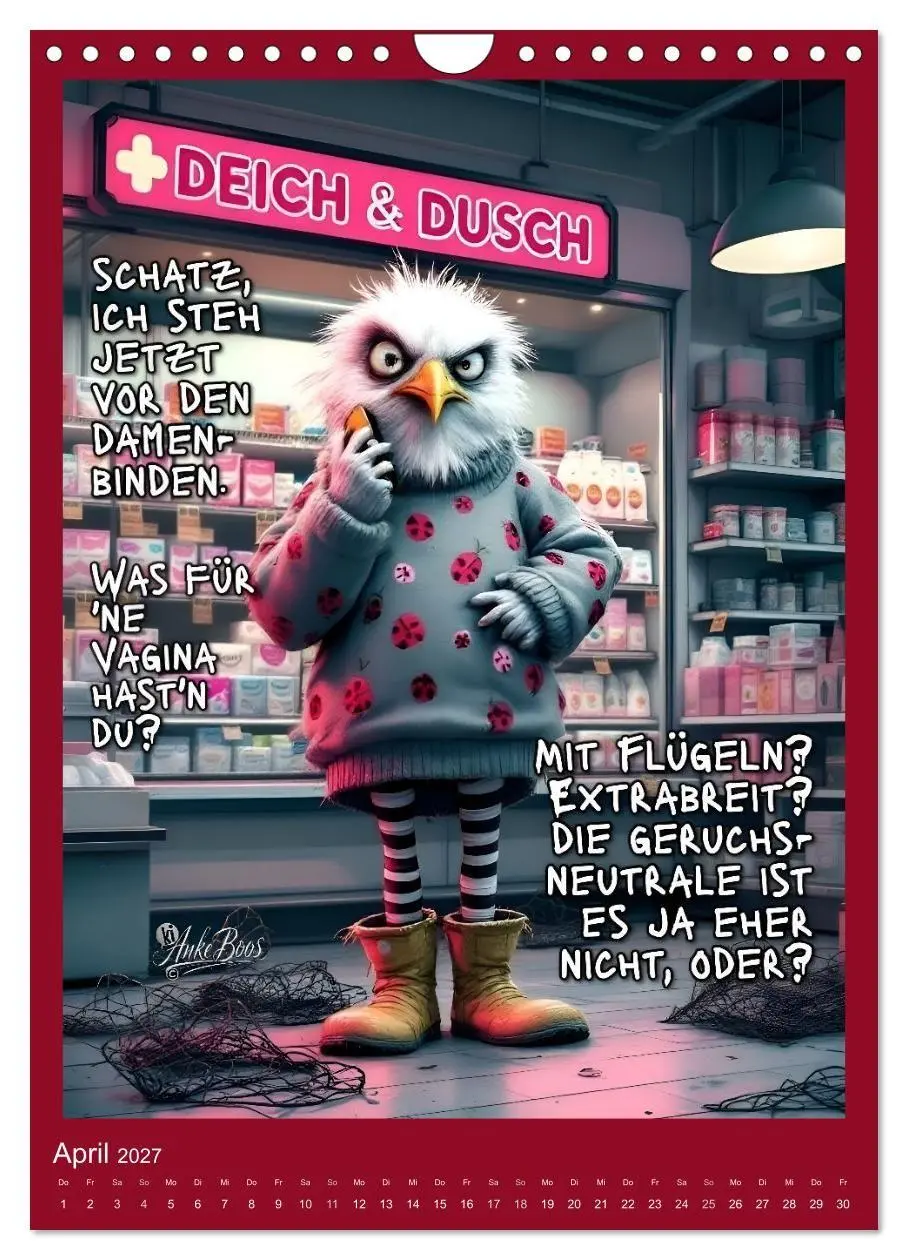 Bild: 9783594258996 | Böse Möwen - Moral ist ein Gerücht (Wandkalender 2027 DIN A4 hoch),...
