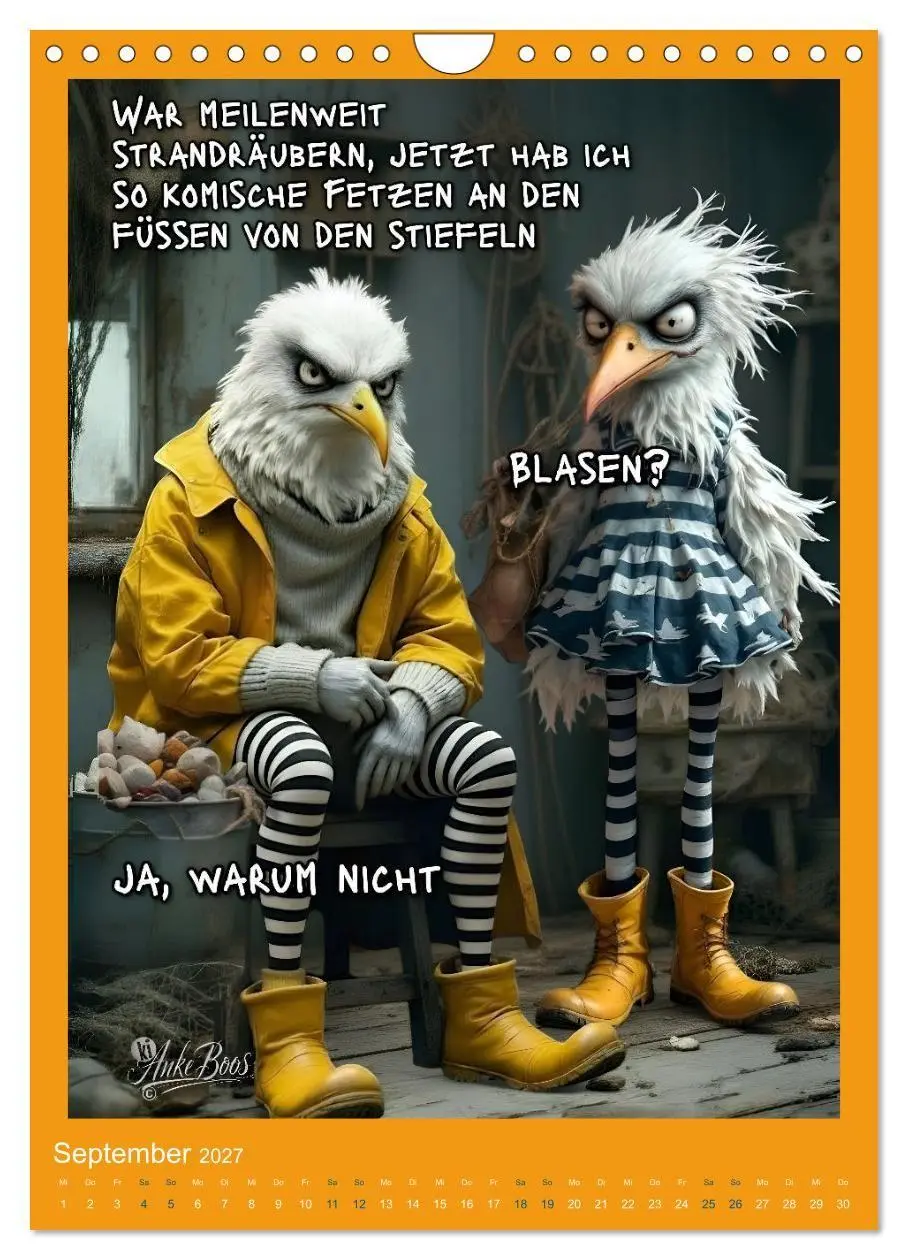 Bild: 9783594258996 | Böse Möwen - Moral ist ein Gerücht (Wandkalender 2027 DIN A4 hoch),...