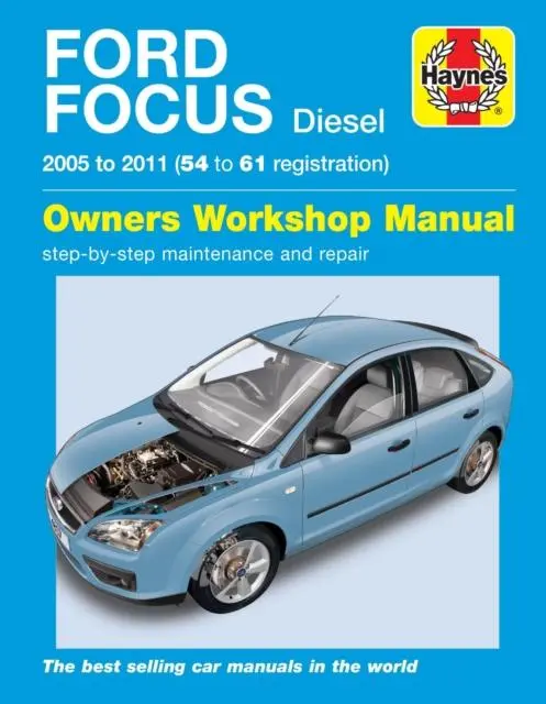 Cover: 9780857339096 | Ford Focus Diesel (05 - 11) 54 to 61 Haynes Repair Manual | Publishing