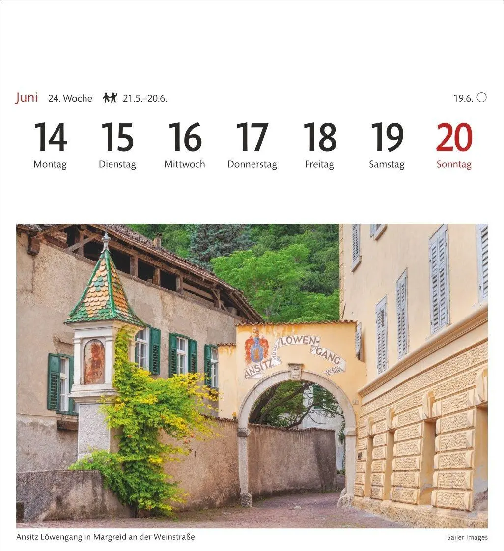 Bild: 9783840039096 | Südtirol Sehnsuchtskalender 2027 - Wochenkalender mit 53 Postkarten
