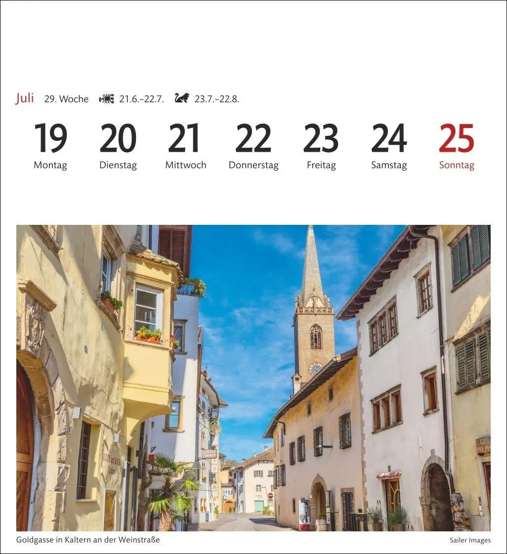 Bild: 9783840039096 | Südtirol Sehnsuchtskalender 2027 - Wochenkalender mit 53 Postkarten