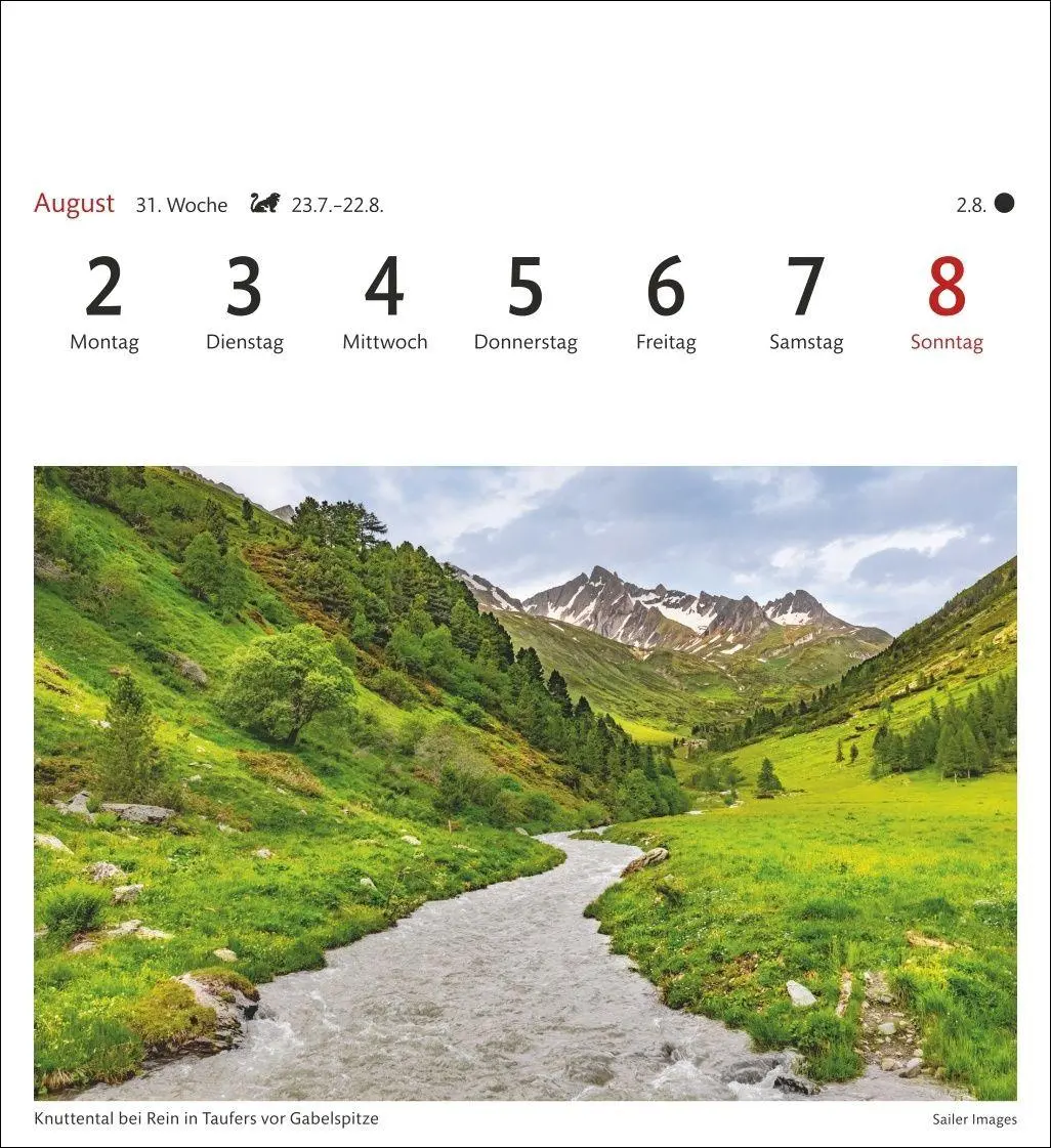 Bild: 9783840039096 | Südtirol Sehnsuchtskalender 2027 - Wochenkalender mit 53 Postkarten