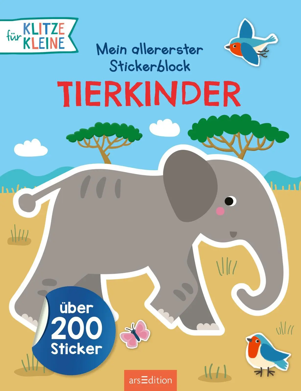 Bild: 9783845849096 | Mein allererster Stickerblock - Tierkinder | Über 200 Sticker | Buch