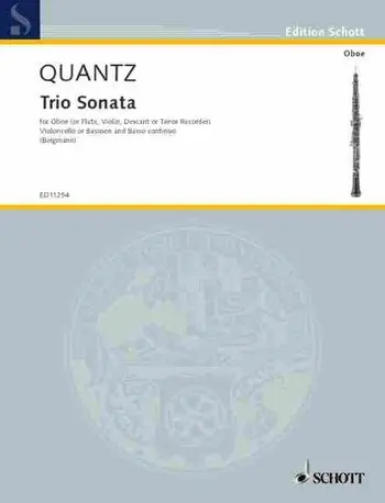 Cover: 9790220109096 | Trio Sonata in G Major | Johann Joachim Quantz | Partitur + Stimmen