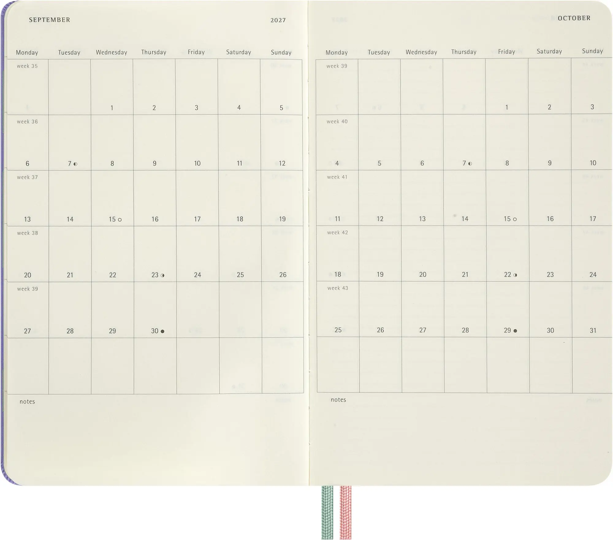 Bild: 8056999279196 | Moleskine Alice im Wunderland 18 Monate Wochen-Notizkalender...