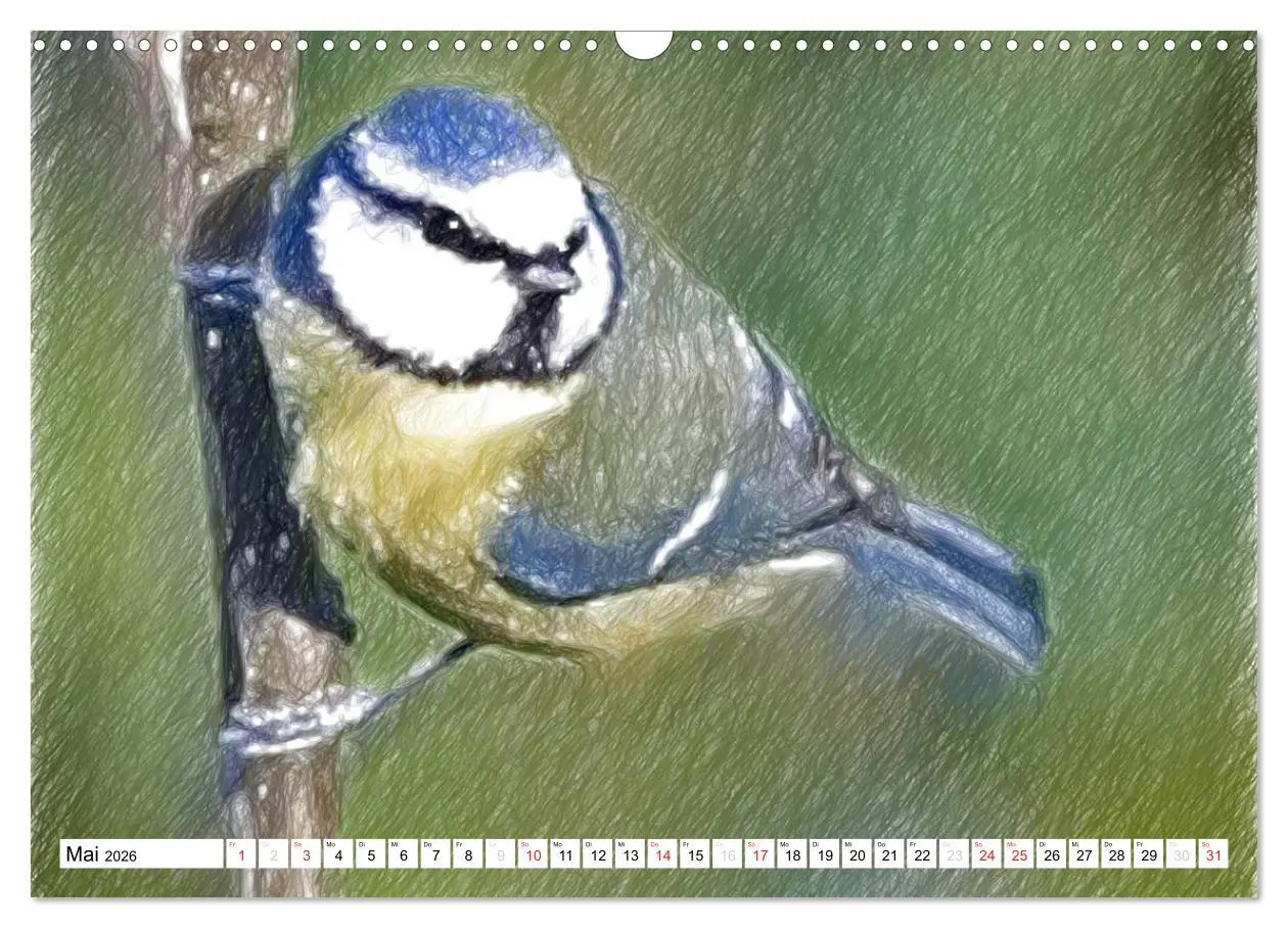 Bild: 9783457999196 | Schottlands Vogelwelt - Ein Porträt in Zeichnungen (Wandkalender...