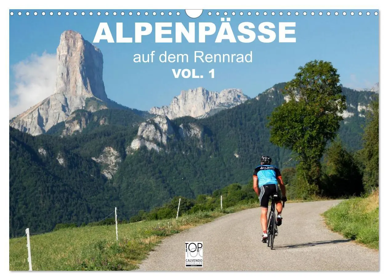 Cover: 9783516229196 | Alpenpässe auf dem Rennrad Vol. 1 (Wandkalender 2026 DIN A3 quer),...