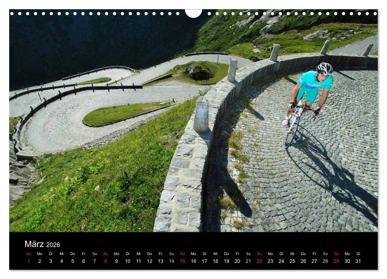 Bild: 9783516229196 | Alpenpässe auf dem Rennrad Vol. 1 (Wandkalender 2026 DIN A3 quer),...