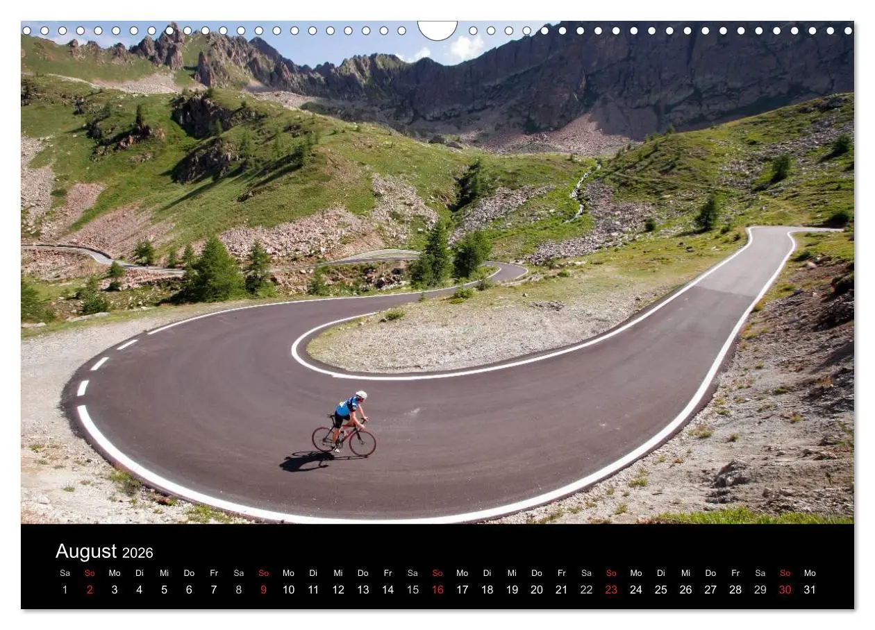 Bild: 9783516229196 | Alpenpässe auf dem Rennrad Vol. 1 (Wandkalender 2026 DIN A3 quer),...